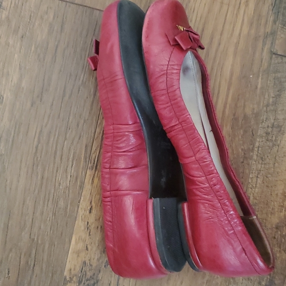 Prada red loafers womens 37 - Picture 6 of 11